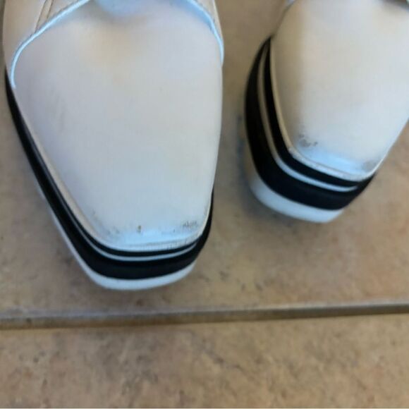 Stella McCartney Sneak Elyse Platform Sneakers leather colorblock heels striped - Picture 7 of 8